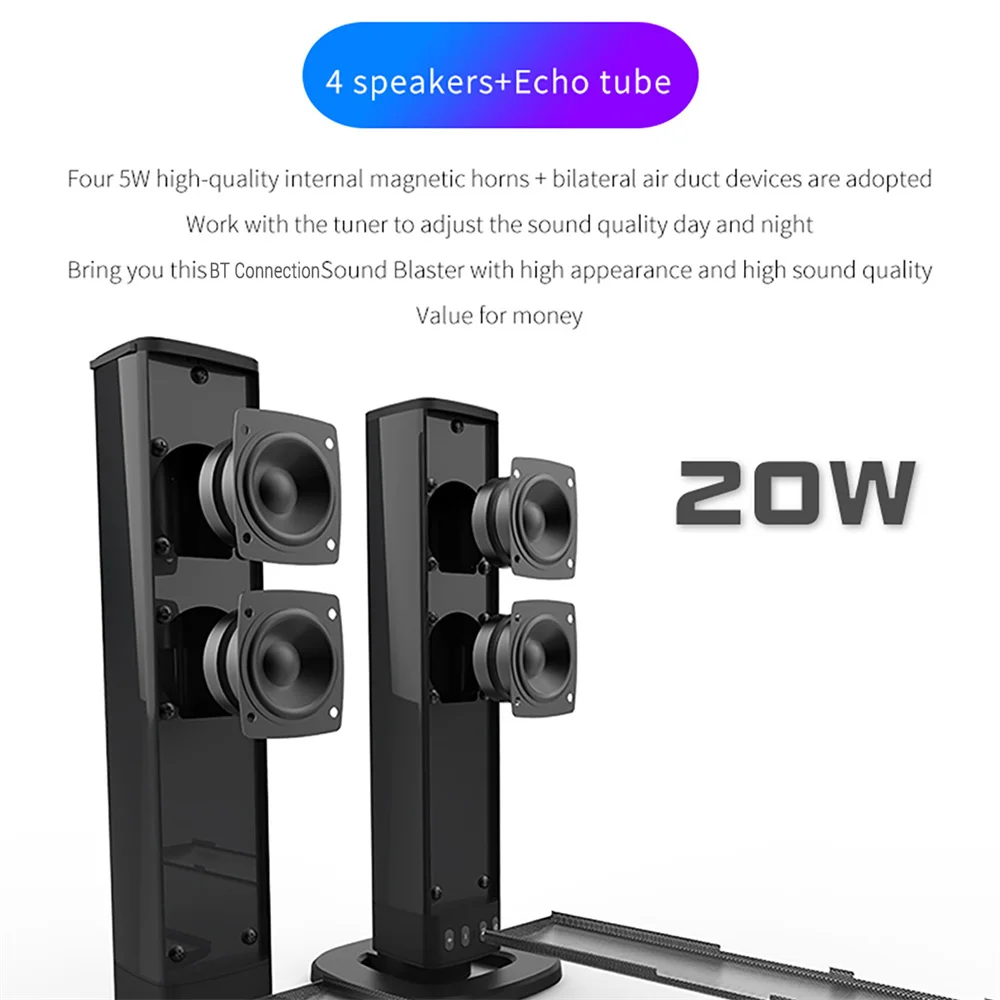 ワイヤレス Bluetooth テレビサウンドバー 2 スピ - Home Cinema Wireless Speakers のレビューと価格