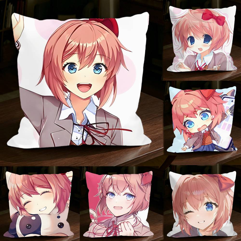 DDLC ゲームさよりスクエアソファ枕カバー無地リビングルー - Recliner Sofa Cover のレビューと価格