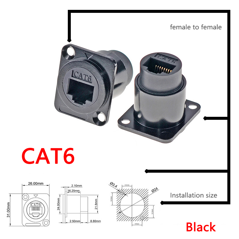 1pc メタル D タイプモジュール RJ45 CAT6 & - Home Cinema Usb のレビューと価格