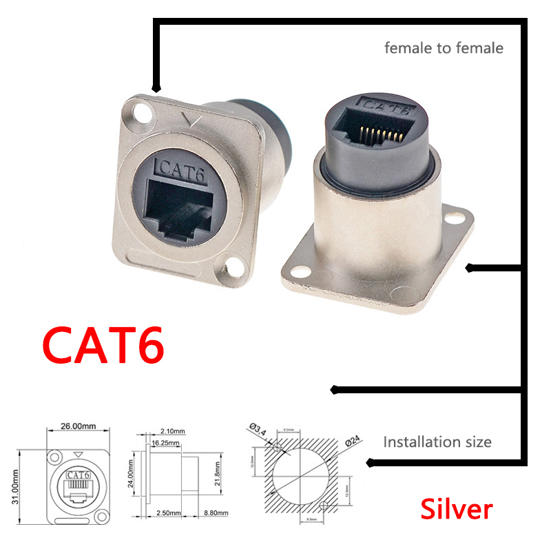 1pc メタル D タイプモジュール RJ45 CAT6 & - Home Cinema Usb のレビューと価格