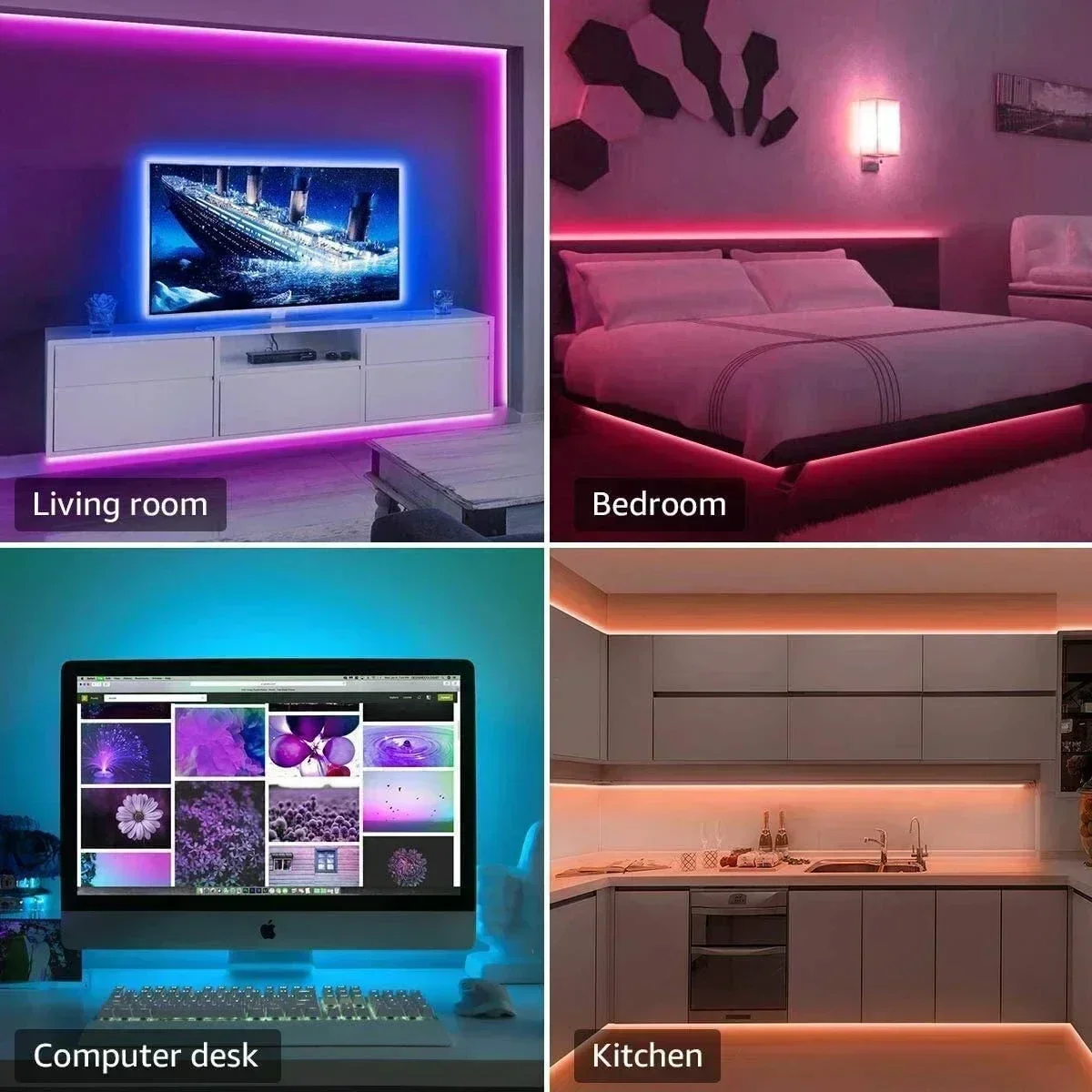 スマートRGB LEDゲーミングライトストリップ USBクリ - Ambient Light Strip Tv のレビューと価格
