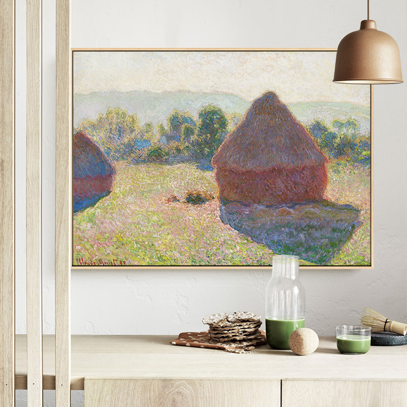 有名なモネポスターキャンバス絵画現代抽象風景壁アート北欧プリ - Home Cinema Wall Art のレビューと価格