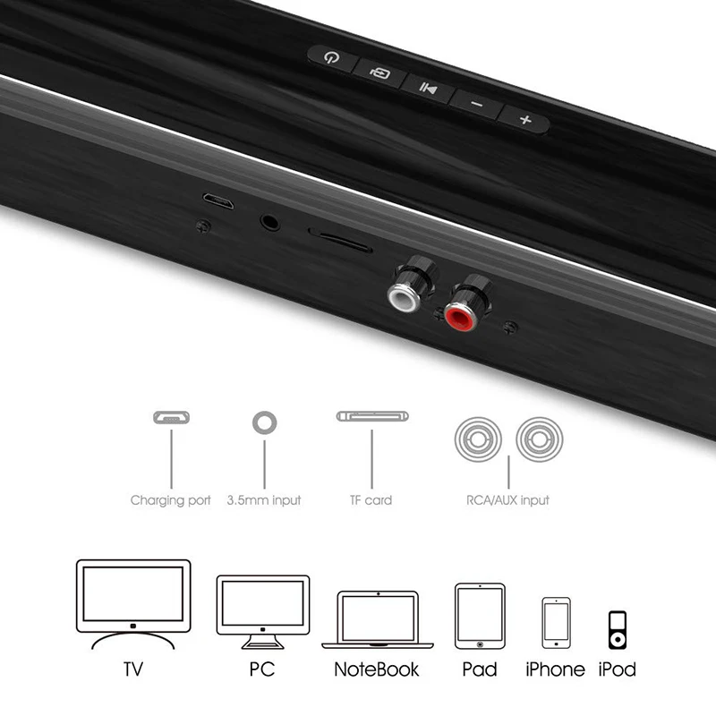 ポータブルBluetooth互換スピーカー,サウンドバー,ワ - Home Cinema Wireless Speakers のレビューと価格