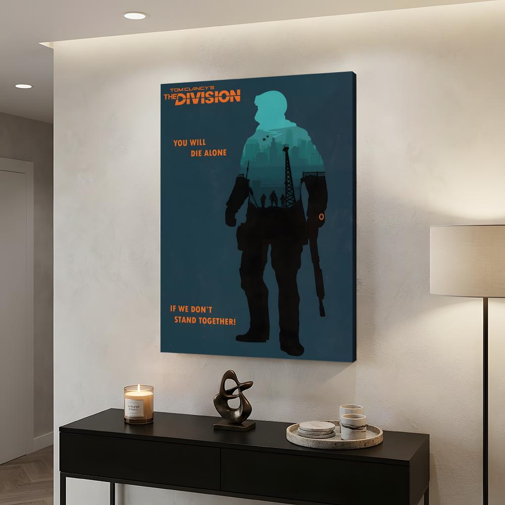 トム・クランシーの「ディビジョン2」フレーム付きウォールペイ - Home Cinema Wall Art のレビューと価格