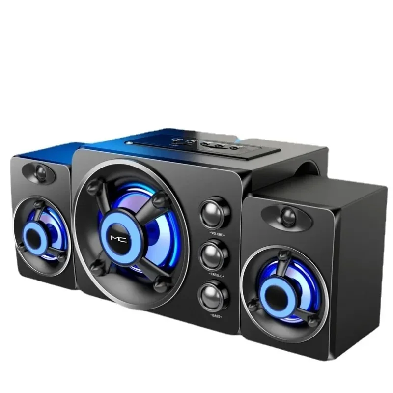 HiFi 3Dステレオスピーカー カラフルLED ヘビーライ - Home Cinema Wireless Speakers のレビューと価格