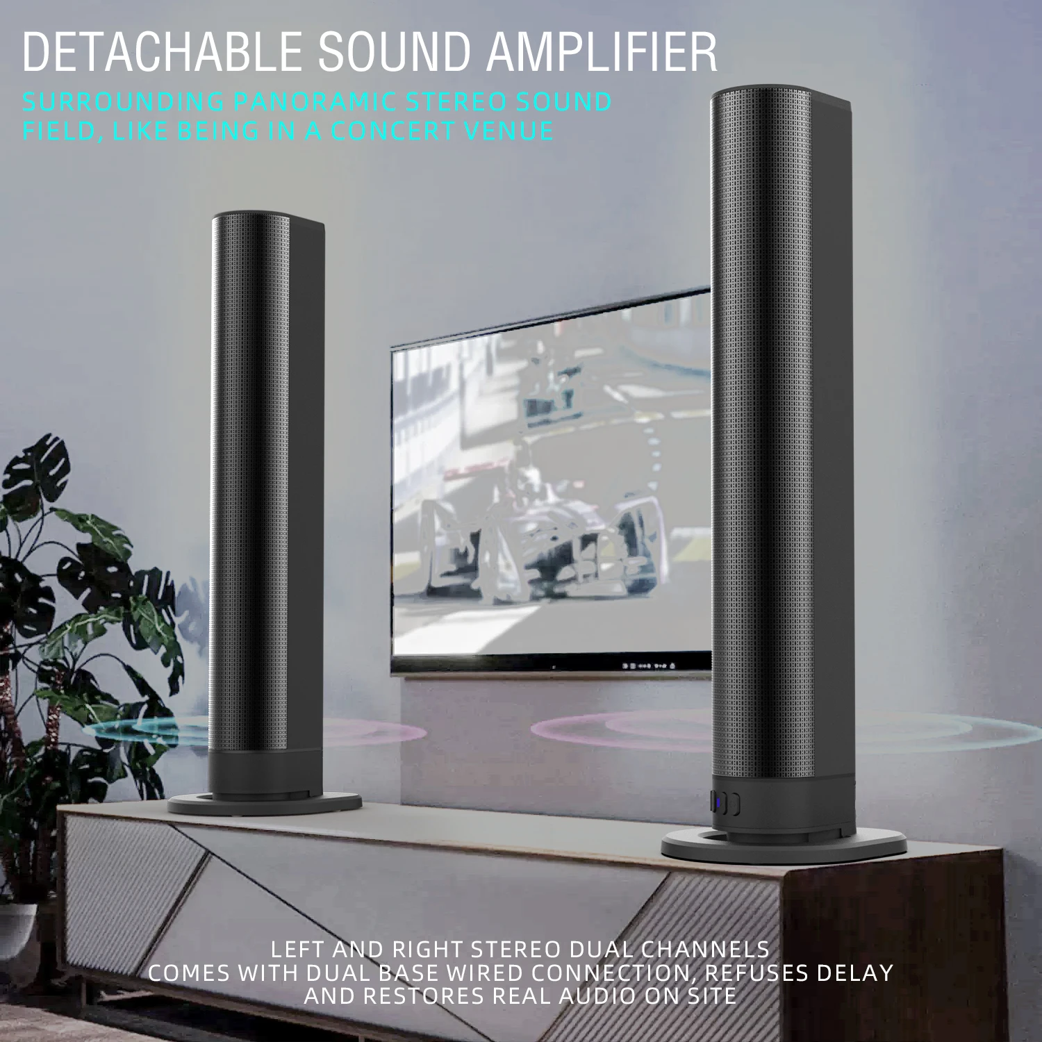 FM サウンドバー TV Bluetooth スピーカー H - Home Cinema Wireless Speakers のレビューと価格