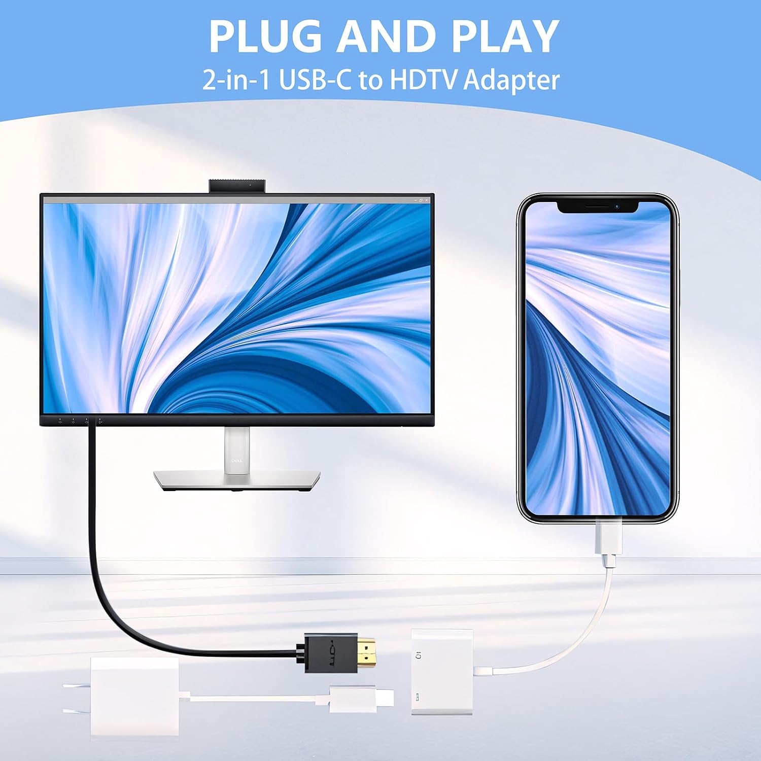 USB-C - HDMI変換アダプター。テレビに最適。4K@ - Home Cinema Usb のレビューと価格